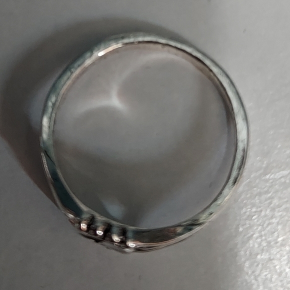 Sterling silver Yin Yang ring size 7 - Picture 3 of 4